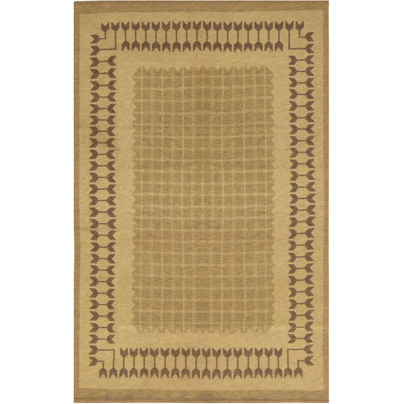 Vintage One-of-a-Kind Rectangle 4'10" X 7'8" Flatweave Area Rug