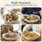 4-Piece White Stoneware Pasta Bowl Set, 9 in Matte Ceramic Bowls (Set of 4)