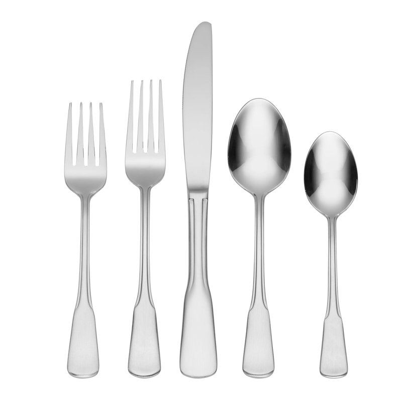 Oneida Colonial Boston 45 Piece Everyday Flatware Set, Service For 8