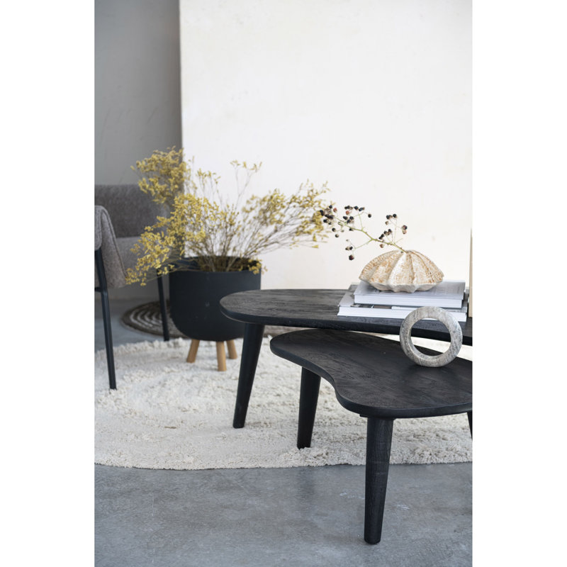 Cassen Solid Wood Nesting Coffee Table