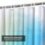 Rideau de douche aquarelle bleu ciel avec 12 crochets-472344567