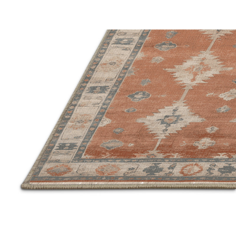 Tapis brun lavable à la machine, Rectangle 4pi x 6 pi