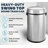 17 Gallon Stainless Steel Indoor Compost and Trash Station with Swivel Lid