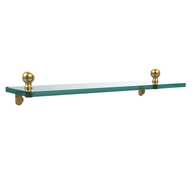 Gober Bracket Shelf, Polished Brass