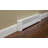 Baseboarders Basic Series Rust-Resistant Galvanized Steel Easy Slip-On Baseboard Heater Cover Set – White | Heater Cover & Endcaps Included-78086941