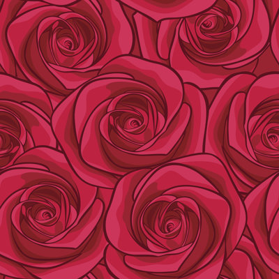Wanston Red Roses - Wrapped Canvas Print