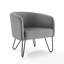 Fauteuil demi-tonneau en velours 25,5 po Livingston-1892632900