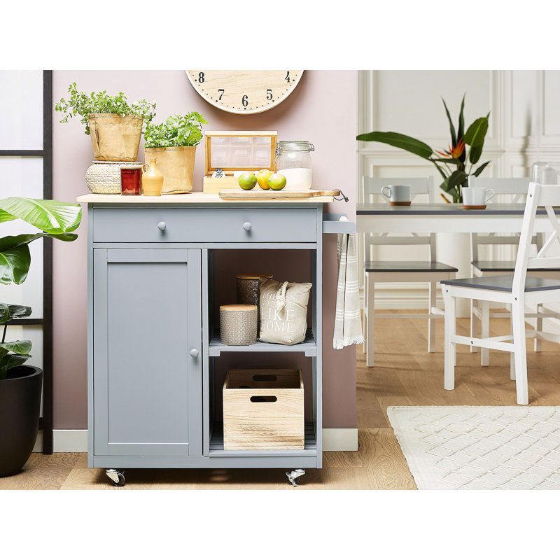 Aubagne Wood Kitchen Cart