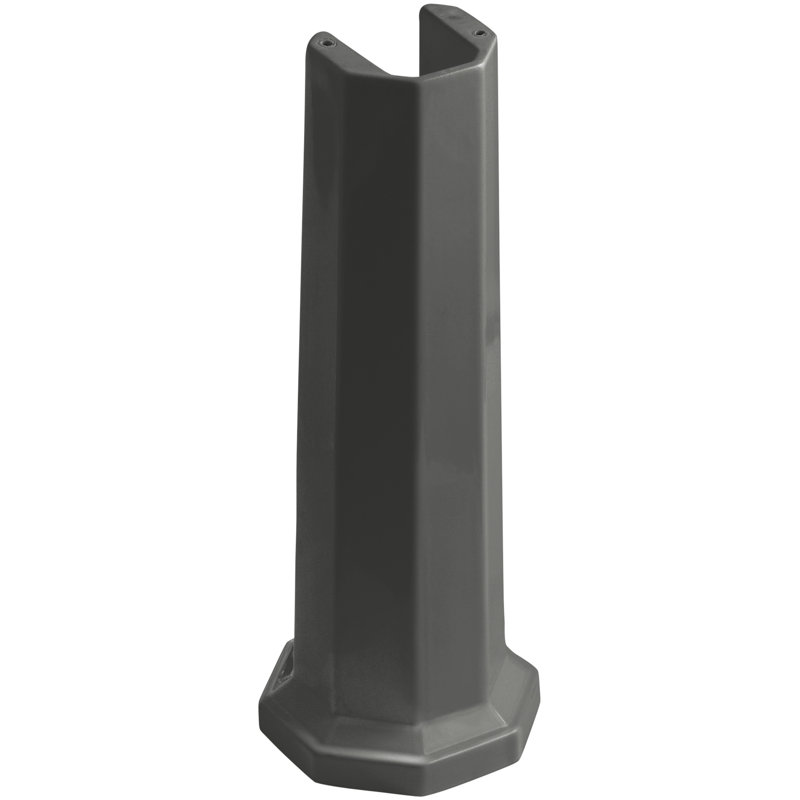 Kathryn Bathroom Sink Pedestal, Gris tonnerre