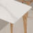 Simple Durable Rock Slab Ash Dining Table Set-105913033