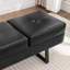 Banc de rangement rembourré en similicuir Charice-132539112