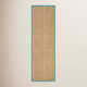 Auckland Bamboo Slat/Seagrass Natural/Teal Area Rug