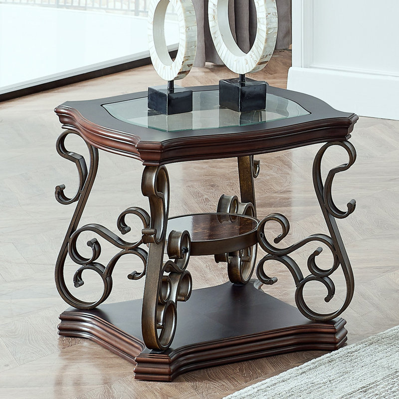 End table, Glass table top