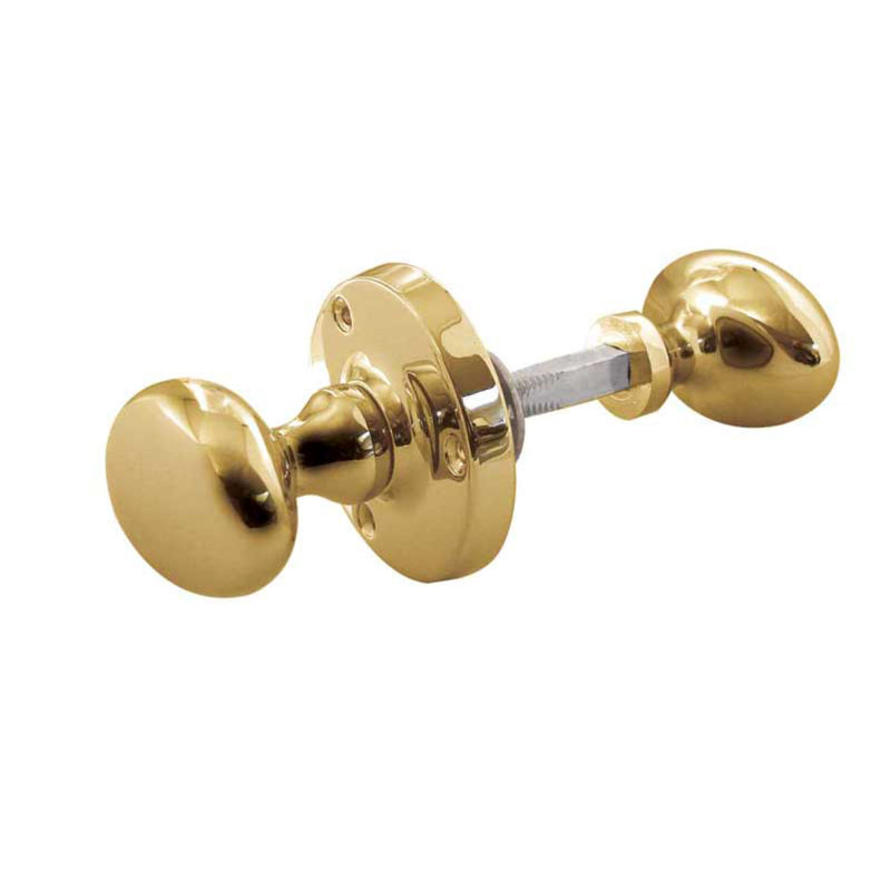 Copple Passage Knobset, Polished Brass
