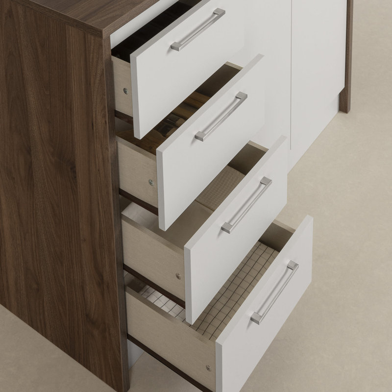 Myro 47.25'' Wide Kitchen Island, Natural Walnut