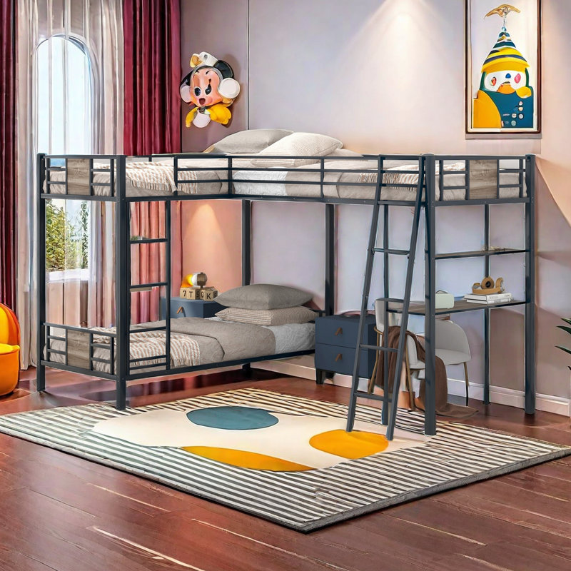 Hymes Kids Twin Bunk Bed