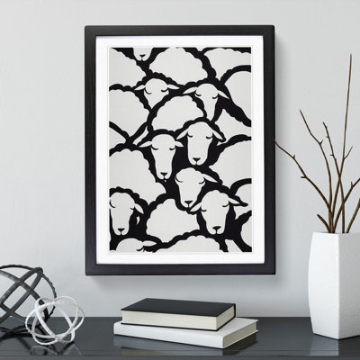 Resting Sheep - Single Picture Frame Print