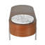 Table basse en bois partiellement assemblée avec plateau relevable et options de rangement cachées 47,2 po-985300641