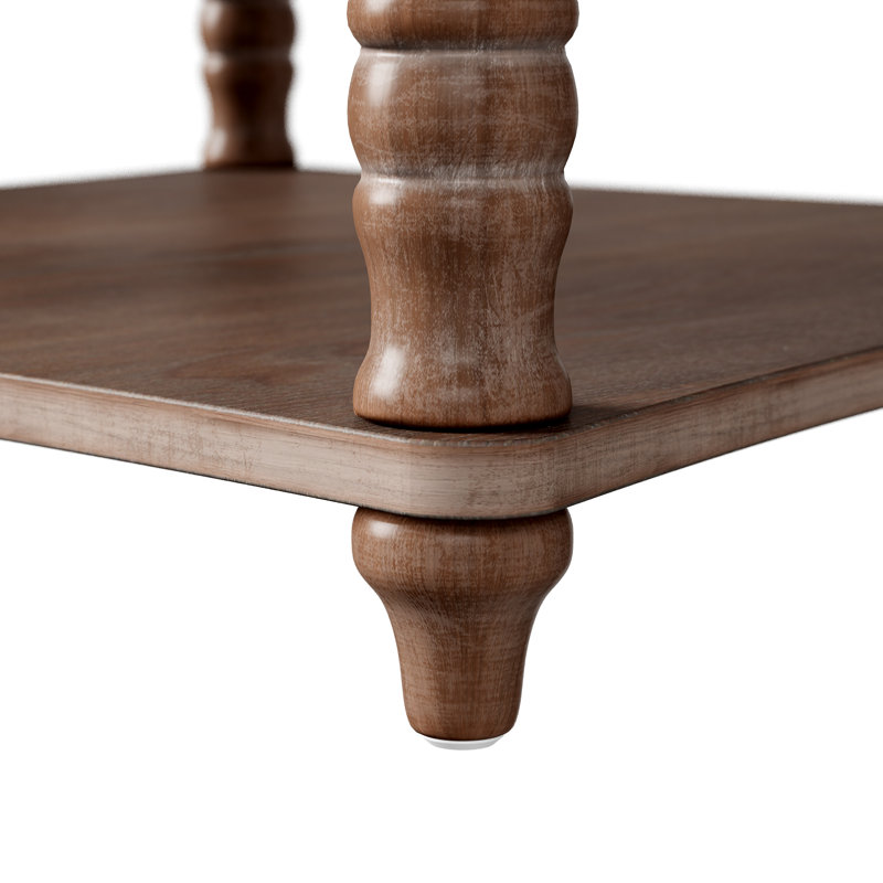 Grand repose-pieds rond | Tissu ignifuge kaki, base en placage de frêne et conception capitonnée classique
