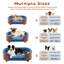 Lit pour chien luxueux en bois courbé avec coussin en mousse à mémoire de forme-118346546-118346547