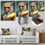 Photoréaliste de lion - décoration murale animal rigolo en métal-87829885