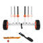Kayak Cart, 230 lbs Load Capacity, Canoe Cart Dolly with 10-inch Solid PU Tires & Kickstand, Assembles & Disassembles Within Seconds, Paddle Board Trolley for Kayaks, Canoes, Paddleboards