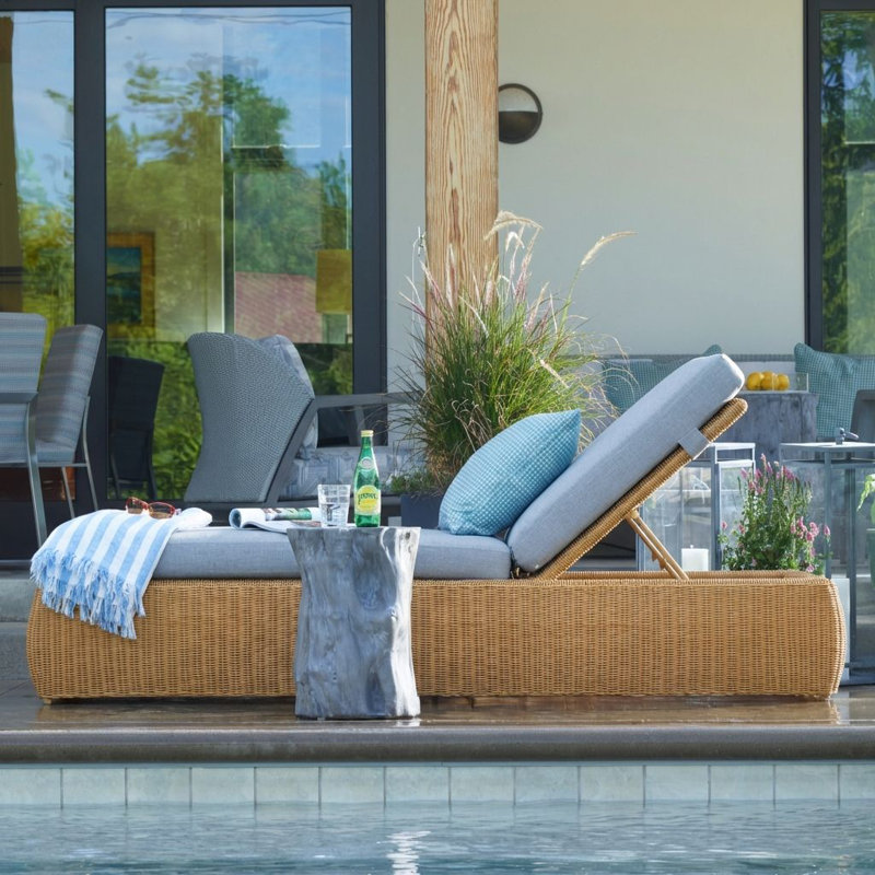 Wade Outdoor Chaise Lounge