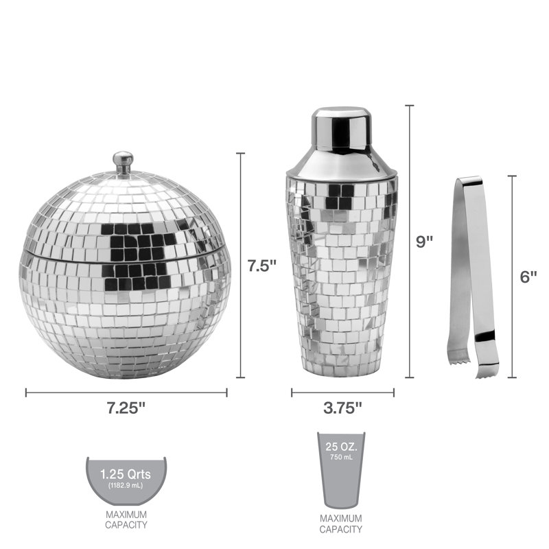 Disco Beats 3-Piece Bar Set