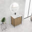 Meuble-lavabo autoportant de 30 po avec lavabo en résine et 2 portes d'armoire à fermeture en douceur