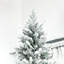 Arbre de Noël artificiel enneigé 9 pieds avec 616 branches de cèdre réalistes, ouverture automatique, décoration de Noël