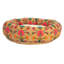 Lit rond rond en coton et sherpa avec housse amovible-1934450160