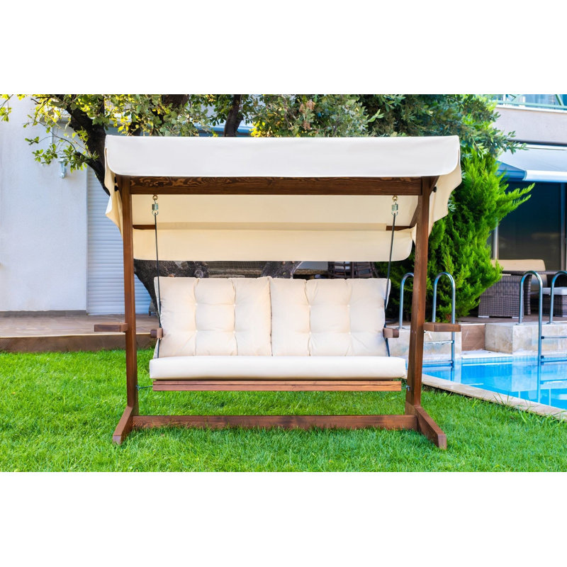 Balancelle de jardin triple, Beige