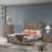 1pc Contemporary Panel Bed-1645936568