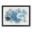 White Swan on a Blue Lake Watercolour - Picture Frame Graphic Art Print-56740359-56740361