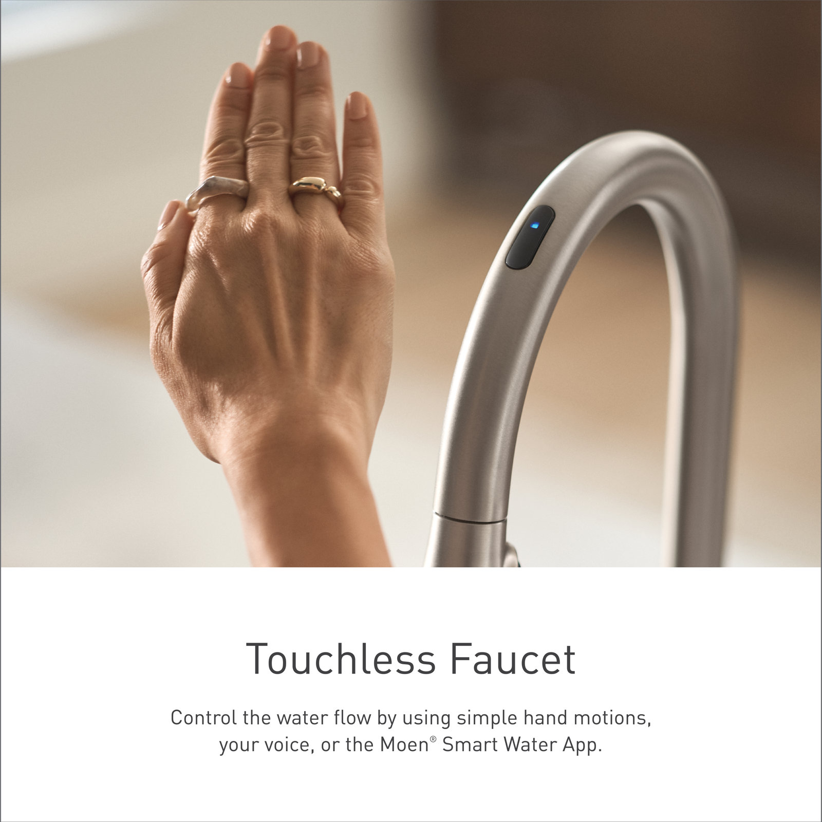 Align Smart Touchless Faucet with Accessories, Black Stainless