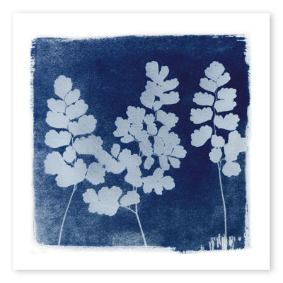 Flora cyanorphe II, estampe numérique sur toile tendue