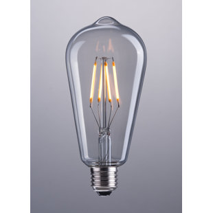 Ampoule DEL E26 ST64 4W 146X64mm transparente