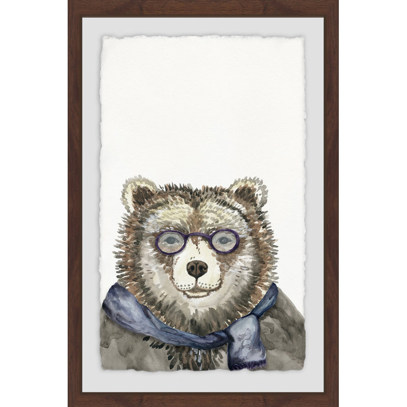 «Campa Grandpa Bear», reproduction encadrée Camilo, H 18 po x l 12 po x P 1,5 po