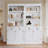 83.4"Tall Bookshelf Suite, Modern Bookcase Suite with LED Lighting,Doors and Drawers,2-Piece Set Storage Bookcase with Open Shelves