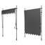 17 Stories 120cm D Polyester Cover Retractable Patio Awning-1212222755