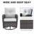 Aristil 2 - Person Outdoor Wicker Swivel Rocker Chair Seating Group with Cushions-97619168-97619167