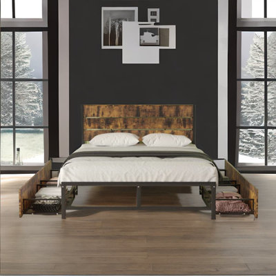 Matoya Metal Open-Frame Bed