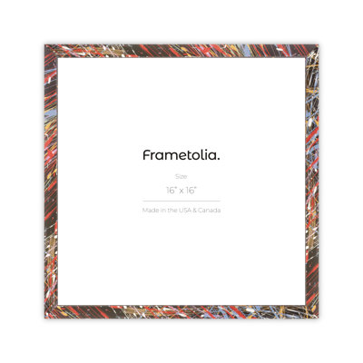 Frametolia Verde Mint Splash Narrow Wall Frame - No Mat