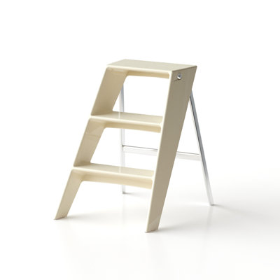 Structure intérieure blanche en forme de Z pliable, peut être une table d'appoint ou un tabouret, mécanisme triangulaire à secouer, fabrication ABS + acier Q235, tablettes de rangement disponibles en plusieurs couleurs, pratique pour le primaire