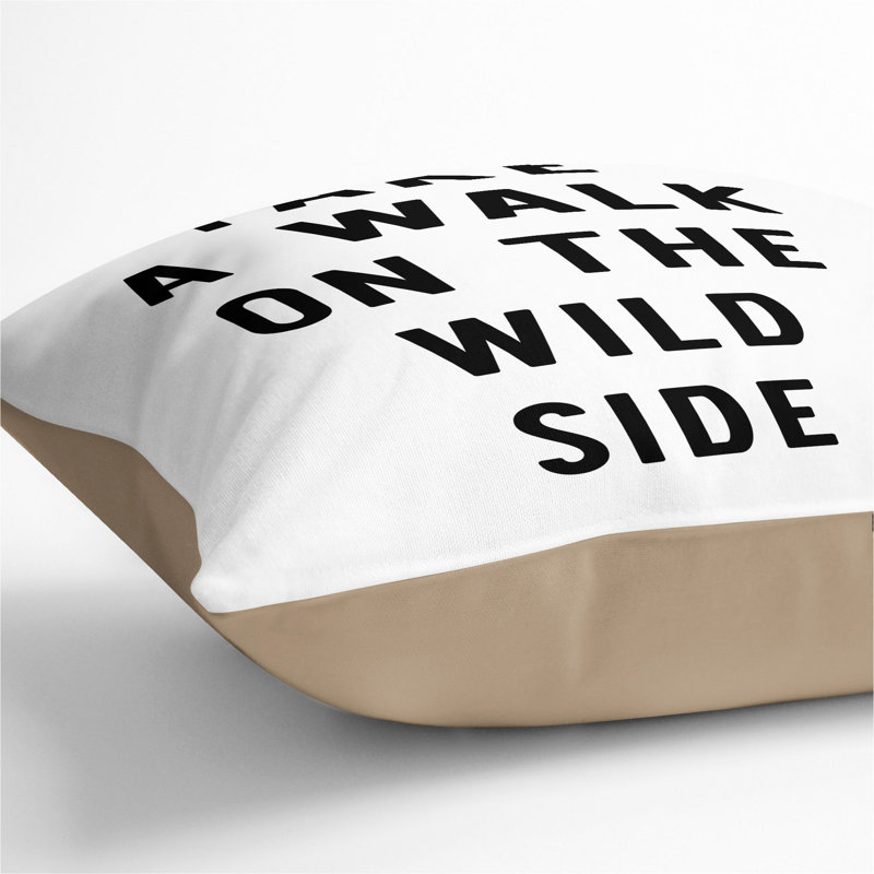 Wild Side Scatter Cushion, 40cm H x 40cm W x 15cm D, Stone