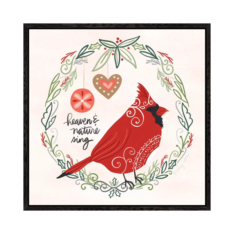 Hygge Christmas I - Print on Canvas, 93.98 cm H x 93.98 cm W, Black Framed
