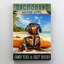 Maikl Dachshund Beach Life - 1 pièce, reproduction d'art graphique sur toile tendue-595429411