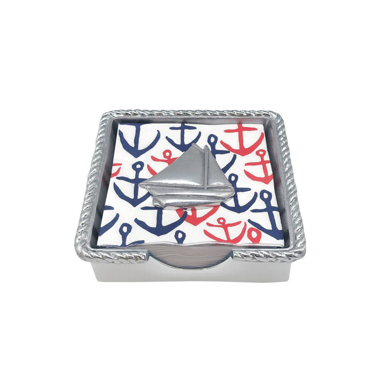 Sailboat Rope Napkin Box Set 