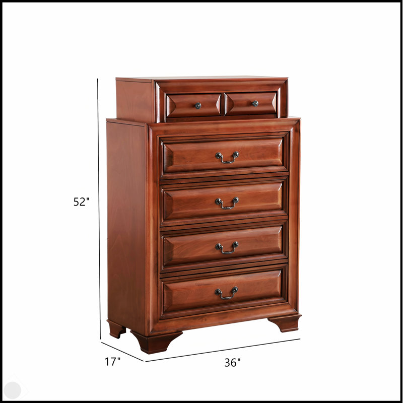 Commode en chêne Lavita G8850-CH avec construction durable et rangement spacieux, parfaite pour la décoration intérieure élégante