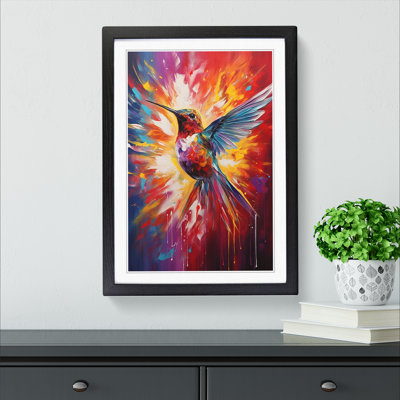 Hummingbird Abstract No.3 - Framed Print